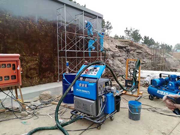 聚脲噴塗機H5600(T)型(圖3) 室外形象牆展覽牆聚脲噴塗機防腐防水施工